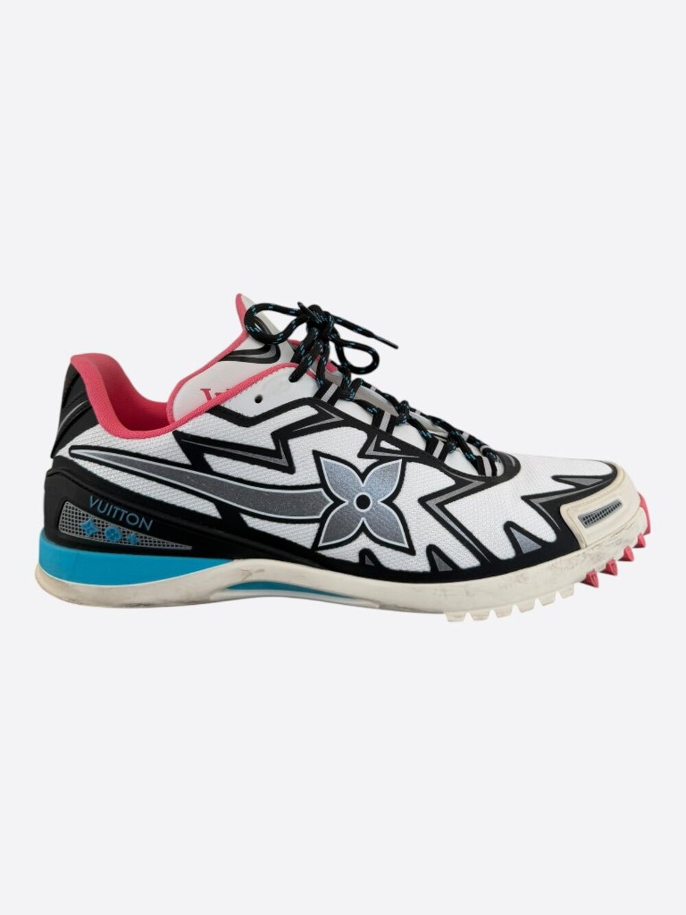 Louis Vuitton White & Multicolor Sprint Sneakers